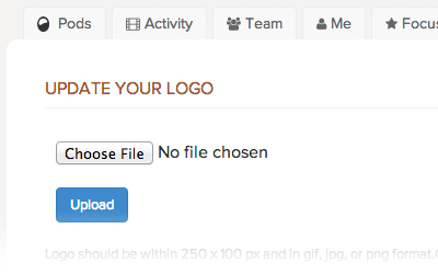 Upload your company logo