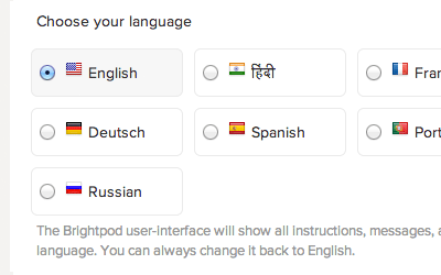 Choose your language