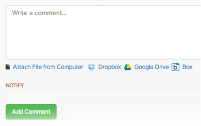 Attaching File to a Comment