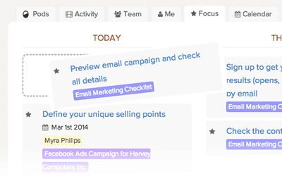 Plan your week in Brightpod