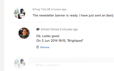 View comment thread in Brightpod