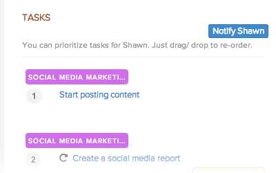 Priority notification  in Brightpod