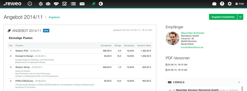 CRM Angebot