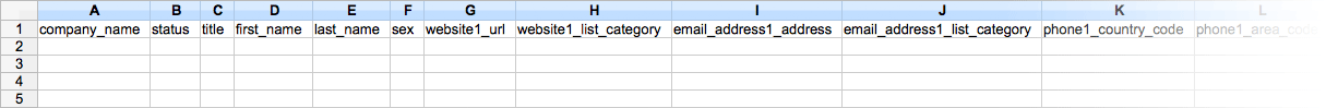 CSV-Vorlage