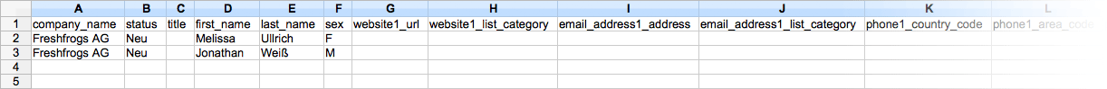 CSV Personendaten