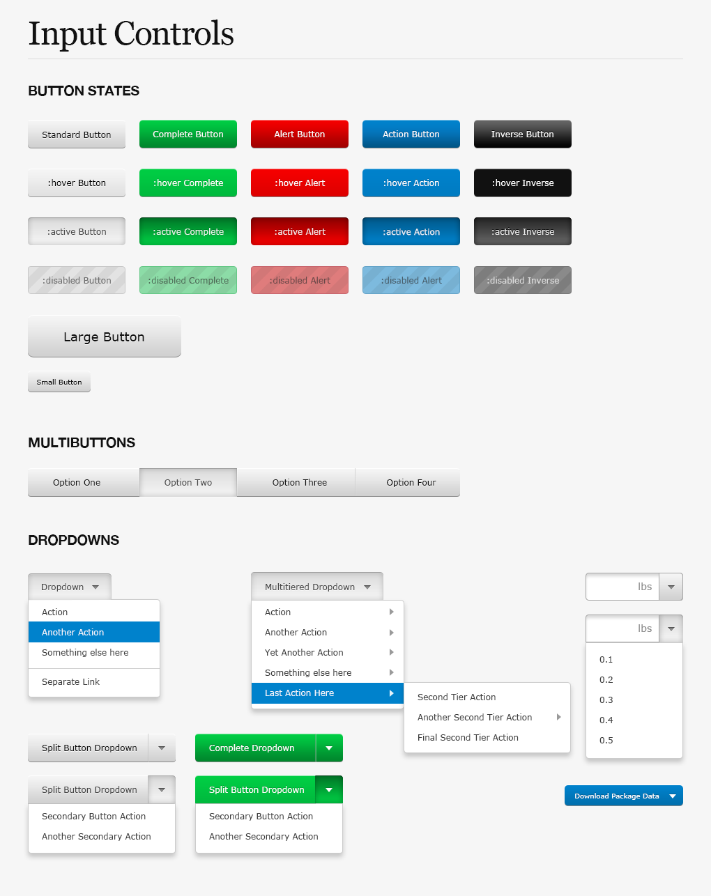 Shopfans Desktop Web App Input controls Styleguide