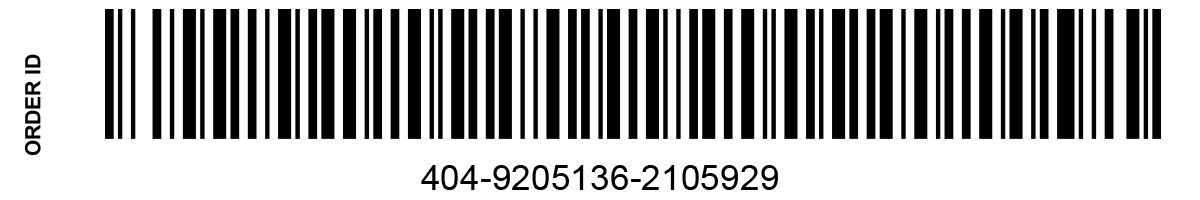 simple merchant order barcode