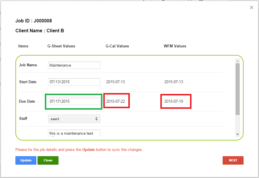 Easy Conflict User Interface