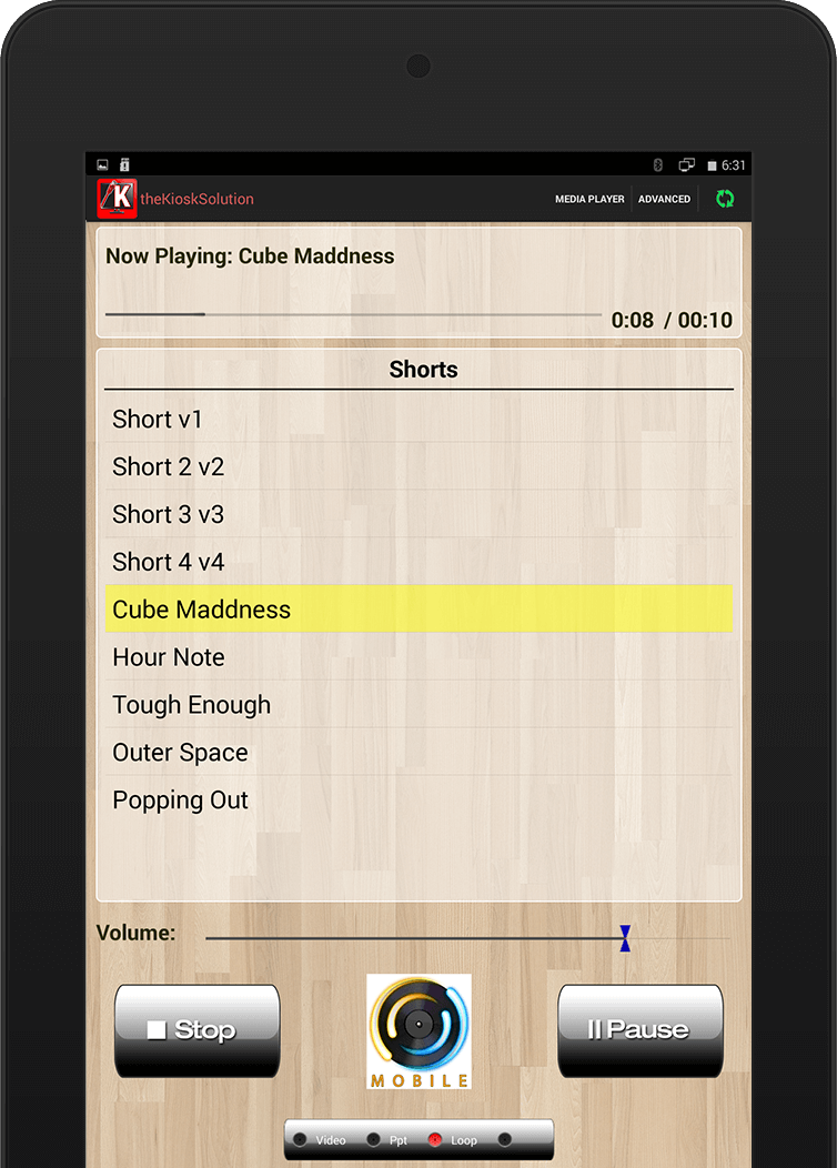 Photo of TheSolution Android App in a tablet