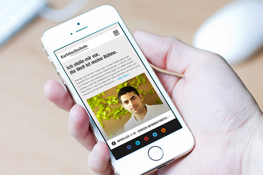 Responsive Website Karlshochschule