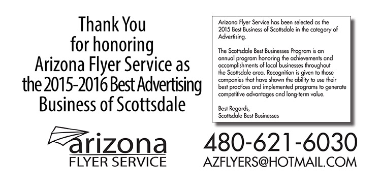 arizona flyer service 480 621 6030 flyer delivery az