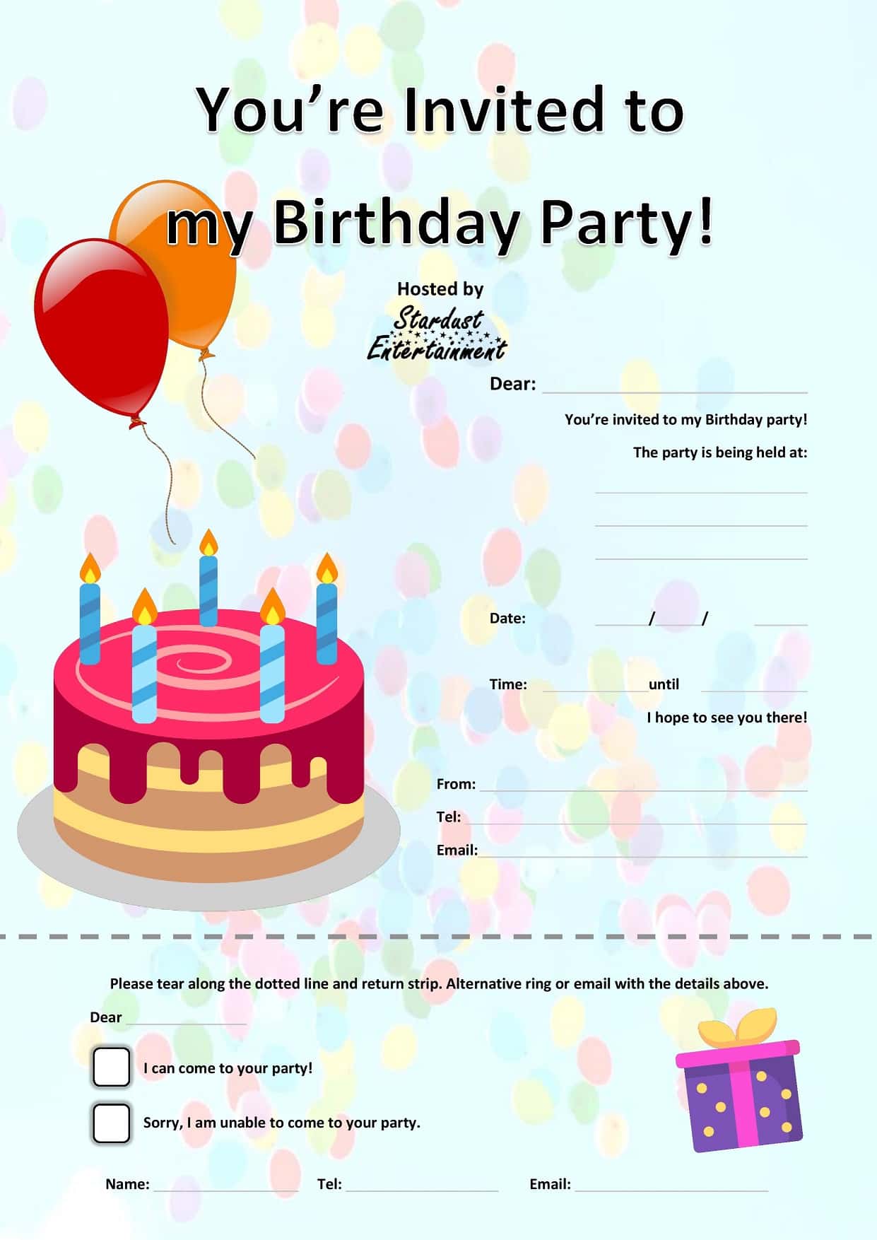 generic party invitations