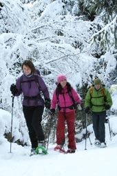 Snowshoeing with Mountain Balance. Image courtesy www.hemsleyphotography.co.uk