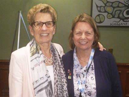 Judith meets Premier Wynne