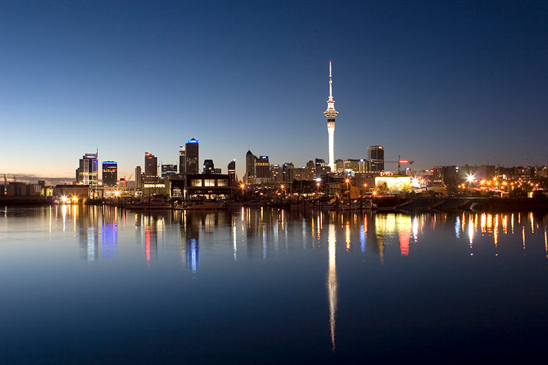 Auckland CBD at night