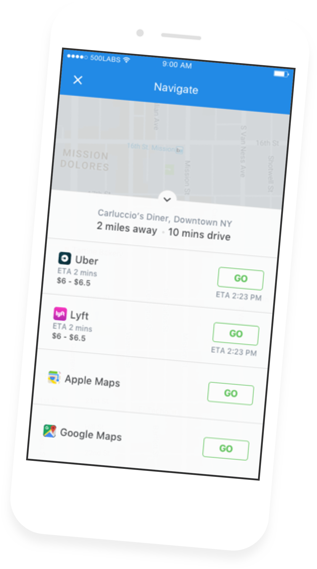 Book an UBER to your next meeting