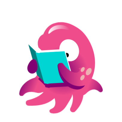 animated sticker reading